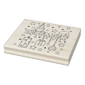 12月クリスマスシーズンのカラーリングページ ラバースタンプ (スタンプ)