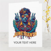 12月クールブラックヒストリー月エンジェル自由 カード (黄色い花)