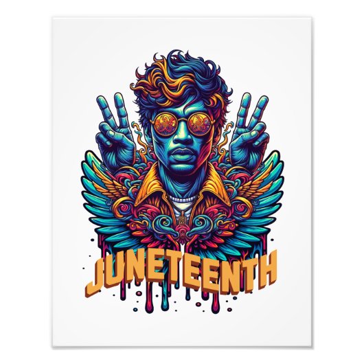 12月クールブラックヒストリー月エンジェル自由 フォトプリント            (正面)