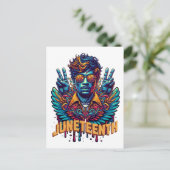 12月クールブラックヒストリー月エンジェル自由 ポストカード (スタンド正面)