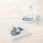 12月ステップのパー ガラスコースター (アングル)