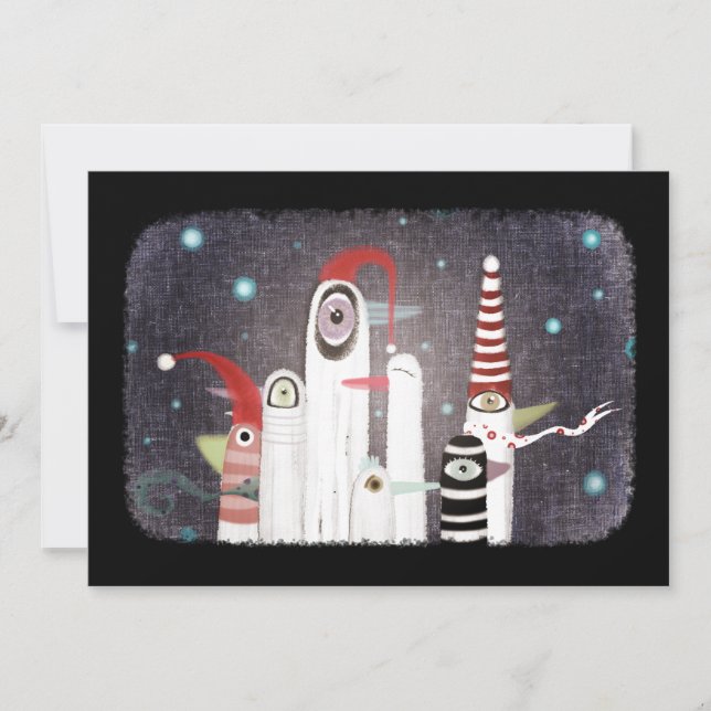 12月ストライプのの冬の鳥の七人の小人 (正面)