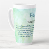 12月バーストーンターコイズデザイン カフェラテマグ (左アングル)