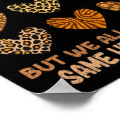 12月ブラックヒストリ月内の同じハート ポスター (角)