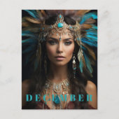 *~*12月ヘアドレスターコイズジルコンAP53 ポストカード (正面)