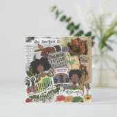 12月ヘッドラインの平文グリーティングカード (スタンド正面)