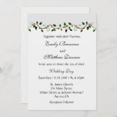 12月ホリデーウィンターウェディングカジュアル招待状 招待状 (正面/裏面)