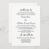 12月ホリデーウィンターウェディングフォーマル招待状 招待状 (正面/裏面)