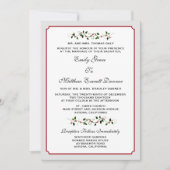 12月ホリデーウィンターフォーマル結婚式招待状 招待状 (正面)