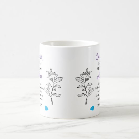 12月ホリー&ナルキッサス誕生日記念 コーヒーマグカップ (中央)