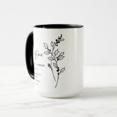 12月メイド・オブ・オーナー（花嫁付き添い人） | ホリーベリー誕生花 マグカップ (正面左)