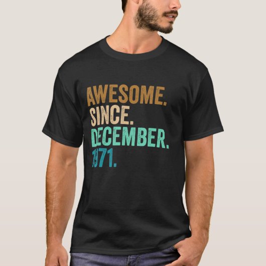 12月以来51歳素晴らし51誕生日 Tシャツ (正面)