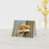 12月棚真菌ノートカード カード (黄色い花)