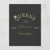 12月生まれの女王たち ポストカード (正面)