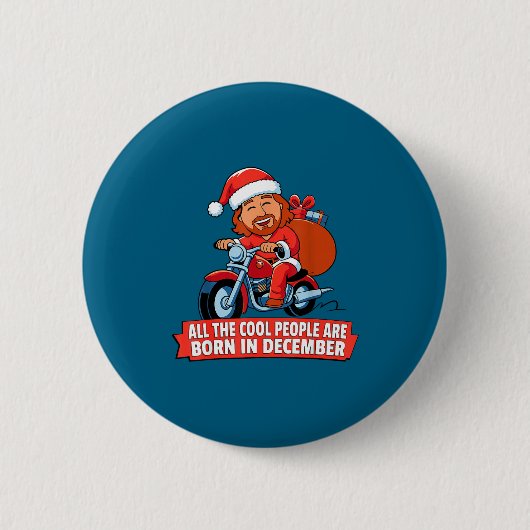 12月生まれ イエス クリスマス クリスチャン 缶バッジ (正面)