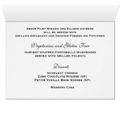 12月結婚の休日のメニューとテーブル番号 (内部横(下))