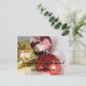 12月結婚の発表 案内ポストカード (スタンド正面)