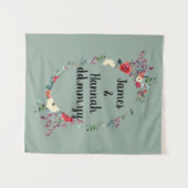 12月結婚の12月の基調結婚写真 タペストリー (正面(横))