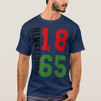 12月誇りを持った11日の黒アフリカ系アメリカ人服 Tシャツ