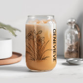 12月誕生フラワーナルキッスス名前をカスタムする ガラス缶