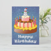 12月誕生日カード (スタンド正面)