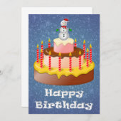 12月誕生日カード (正面/裏面)