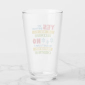 12月誕生日クリスマスユーモア タンブラーグラス (裏面)