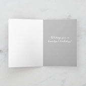 12月誕生日ポインセチア水仙 カード (内部)