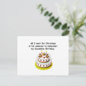 12月誕生日 ポストカード (スタンド正面)