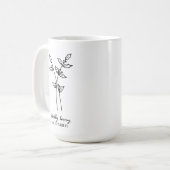 12月誕生月フラワーモノグラム コーヒーマグカップ (正面左)