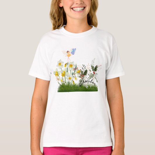 12月誕生花と石 Tシャツ (正面)