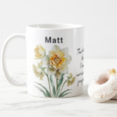 12月誕生花水仙の追加の名前 コーヒーマグカップ