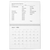 12月間カレンダー事業費表 カレンダー (3月 2026)