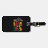 12月11日の記憶の黒い自由 ラゲッジタグ (正面横)