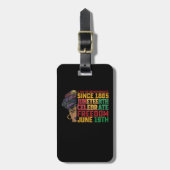 12月11日の記憶の黒い自由 ラゲッジタグ (正面縦)