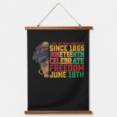 12月11日の記憶の黒い自由 吊り下げ型タペストリー (正面)