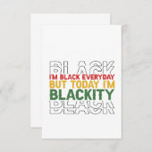 12月11日は黒だが、今日は黒 サンキューカード (正面/裏面)