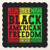 12月11日ブラックアメリカン自由の記憶クール ペーパーコースター (正面)