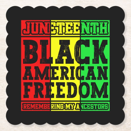 12月11日ブラックアメリカン自由の記憶クール ペーパーコースター (正面)