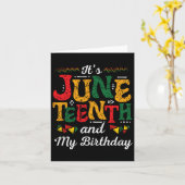 12月19日黒歴史月間誕生日19 June カード (黄色い花)