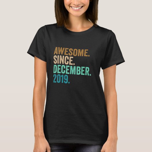 12月2日か素晴らしら3歳 Tシャツ (正面)