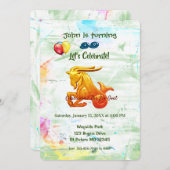 12月22日 - 1月19日 - 誕生日 山羊座 招待状 (正面/裏面)