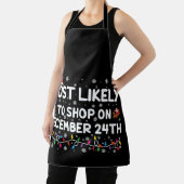 12月24日のクリスマスに買い物をする可能性が高い エプロン (インサイチュ)