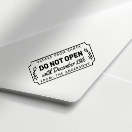 12月25日のクリスマスまで開かない セルフインキングスタンプ