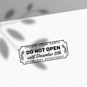 12月25日のクリスマスまで開かない セルフインキングスタンプ