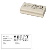 12月25日のクリスマスプレゼントまで開かない ラバースタンプ (押印)