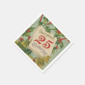 12月25日のクリスマス スタンダードカクテルナプキン (角)