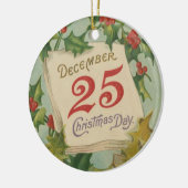 12月25日のクリスマス セラミックオーナメント (左)