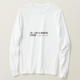 12月25日のプレゼントは朝の人間だおもしろい Tシャツ