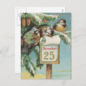 12月25日の鳥 シーズンポストカード (正面/裏面)